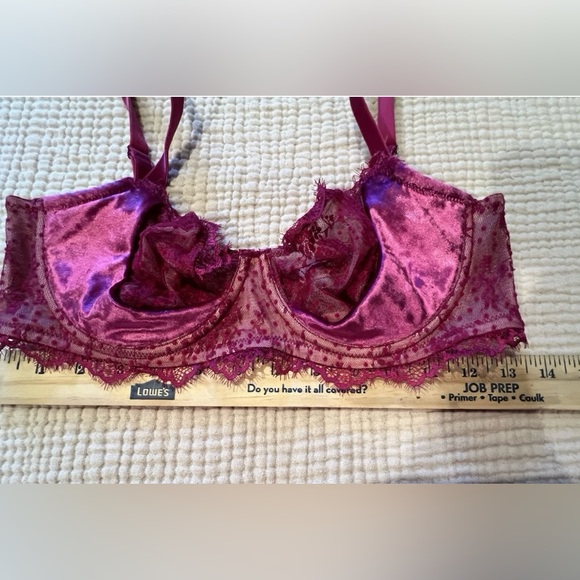 Victoria's Secret Dream Angels Push-Up W/O Padding Bra 34D Velvet Fuchsia Pink - Picture 11 of 14